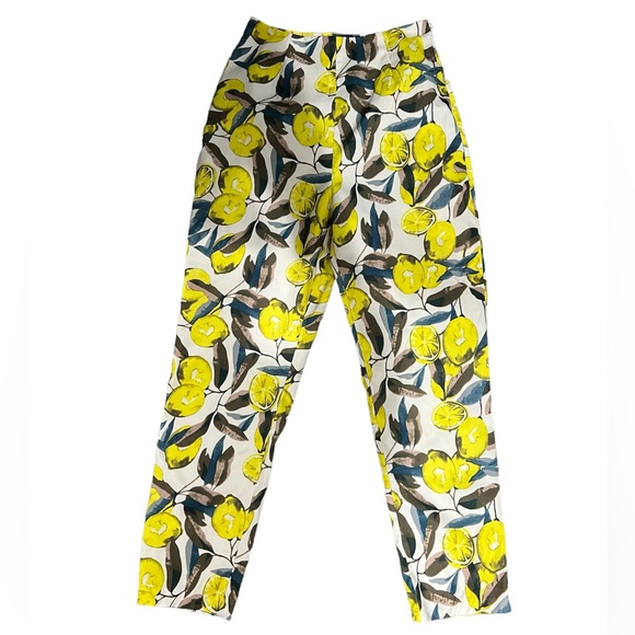 Lemon pants that are the perfect pop print for spring summer or any fun occasion - Picture 3 of 5